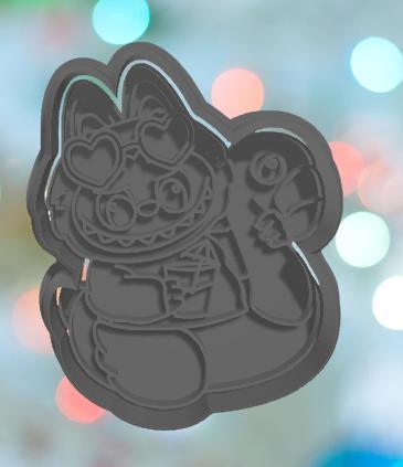 Summer Labubu Cookie Cutter