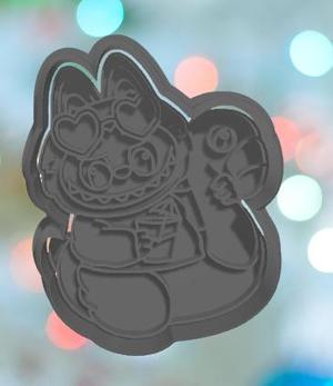 Summer Labubu Cookie Cutter