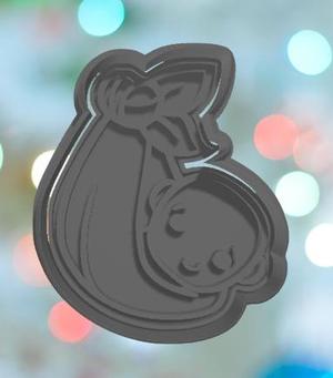 Baby Shower Baby In Blanket Cookie Cutter