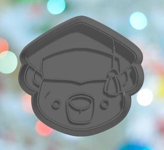 Graduation Bear Cookie Cutter
