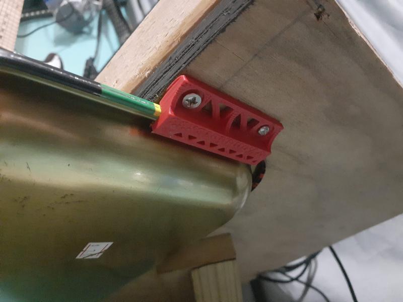 Rolling tray under desk bracket