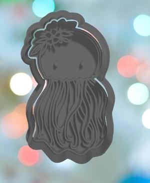 Floral Jelly Fish Cookie Cutter