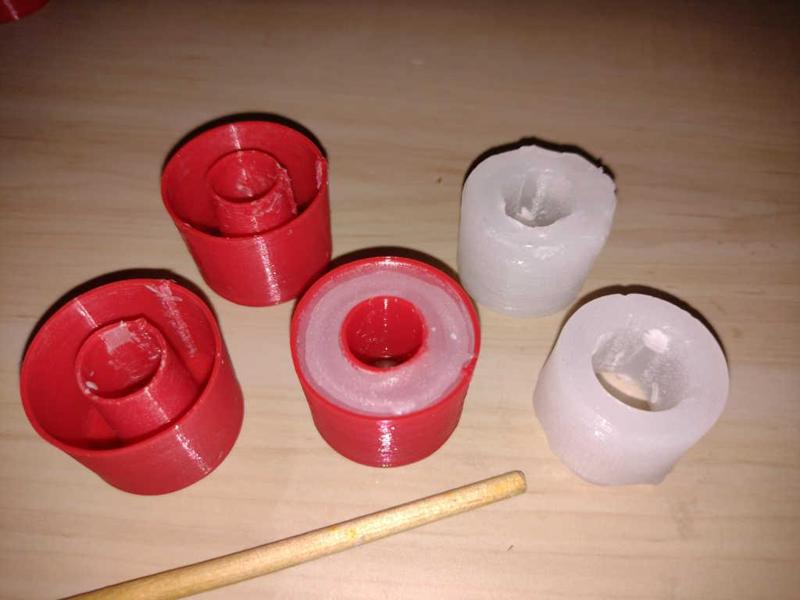 TPU casting mold for paraffin rings