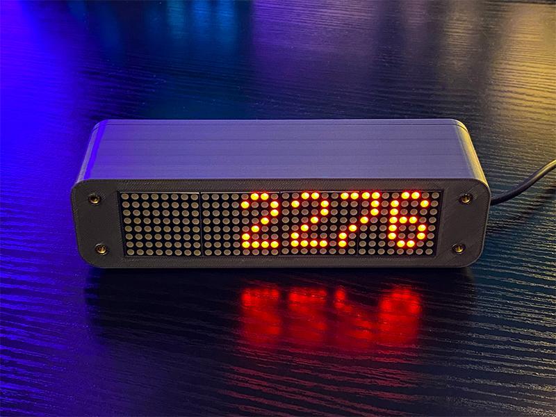 YouTube Counter Case for ESP8266 & MAX7219