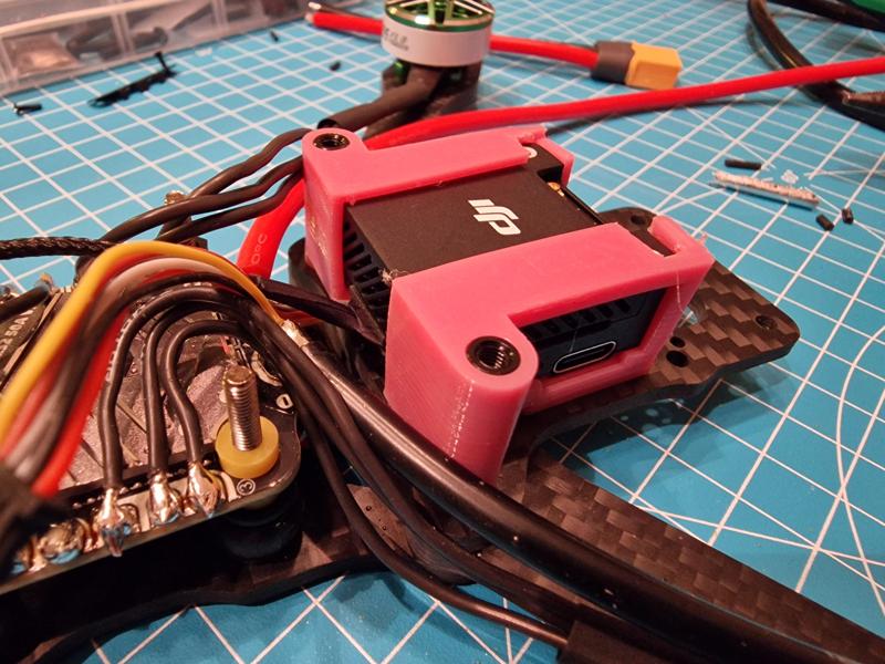 DJI O3 AirUnit Mount for Rotoroma Buddy FPV Frame - Toolless Maintanance - Fully Customizable - OpenSCAD