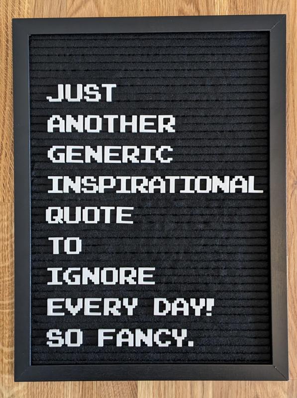 8-bit Letterboard Letters