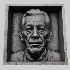 Ian McKellen head relief actor
