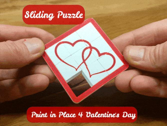 Sliding Puzzle Valentine's Day Gift