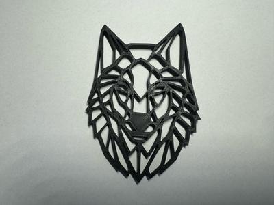 Wolf geometric wall art