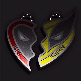 Best Friends Deadpool 3 Necklace