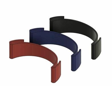 Cap curved band