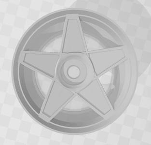 1/64 5 Spoke Star Wheel