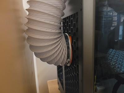 K1 Max exhaust port adaptor