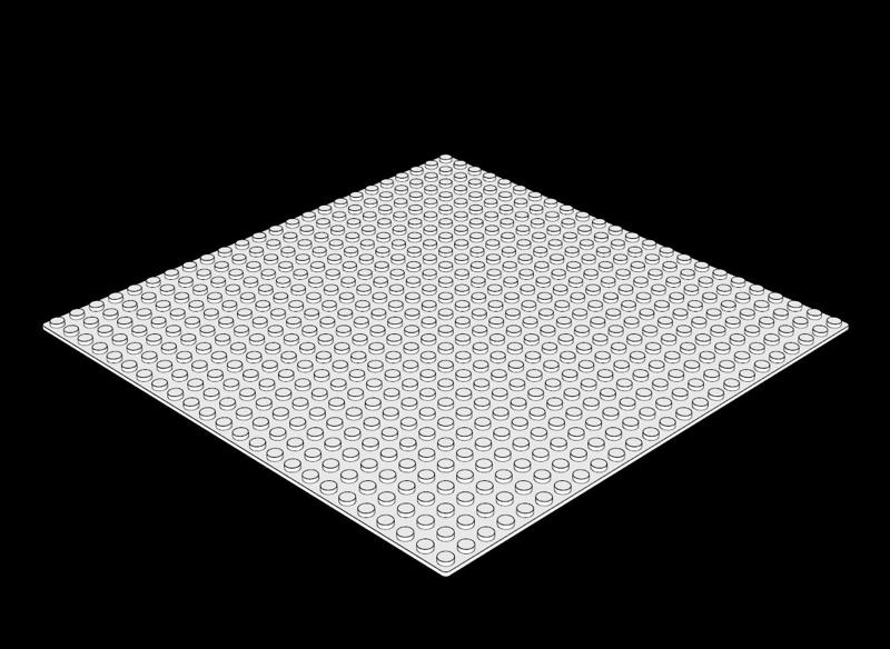 Lego Compatible (367a.dat) Baseplate 24 x 24