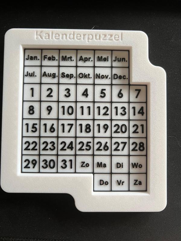 Puzzle calender (Kalenderpuzzel)