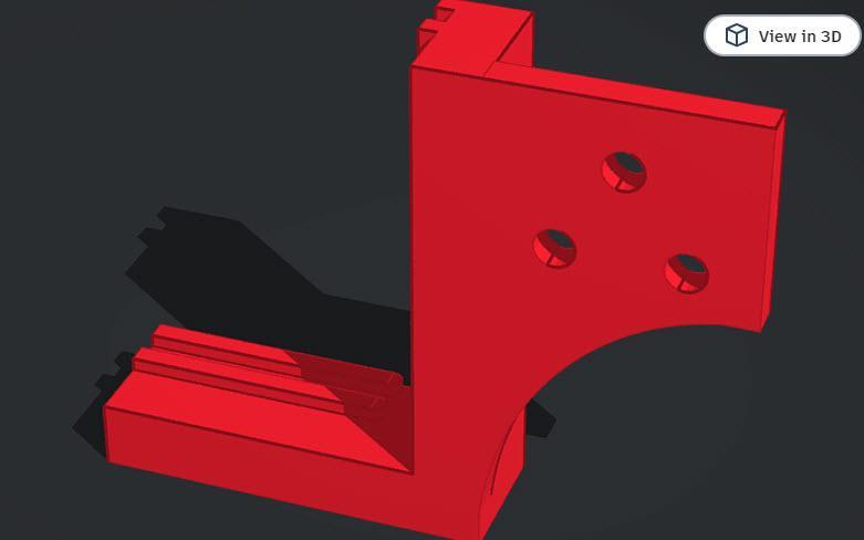 Creality Sermoon D1 Drag chain brackets