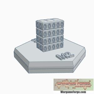 Sci-Fi Building 3 Hex Map Scale HMSSF003