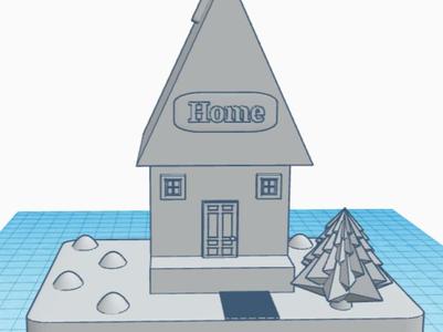 Cute village house