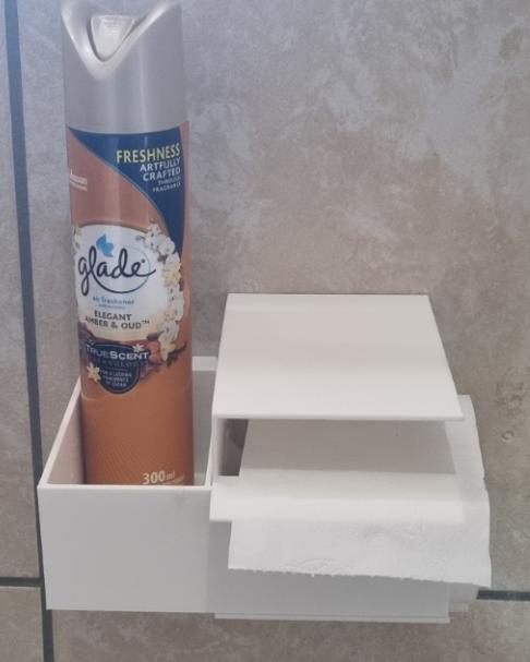 Dog-Proof Toilet Paper Holder with Storage Compartment