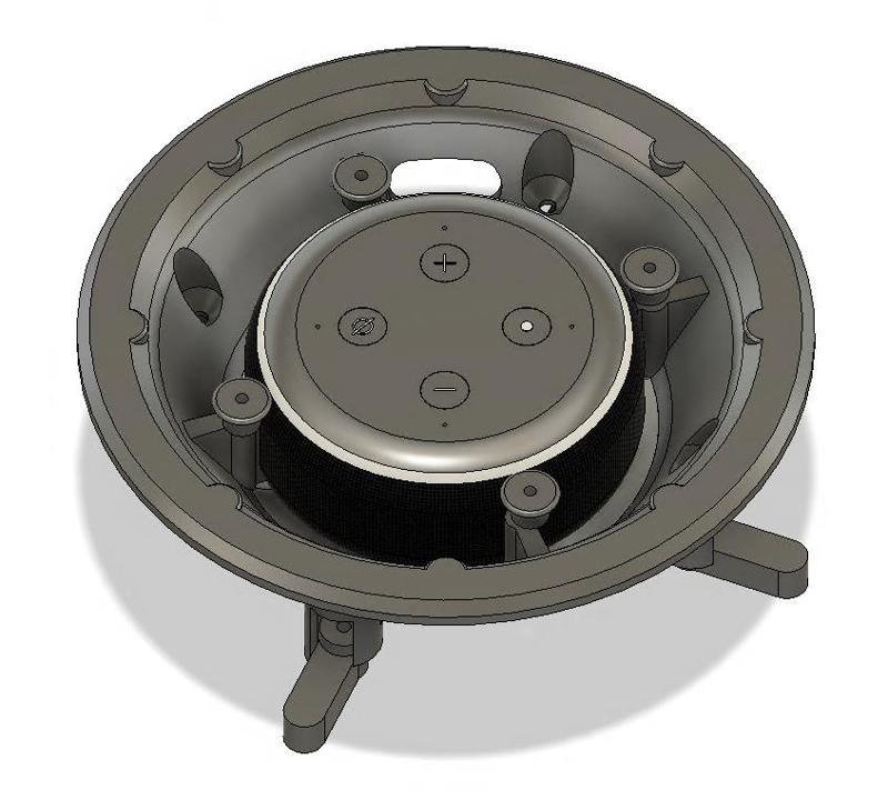 Elegant Echo Dot V3 Flush ceiling mount