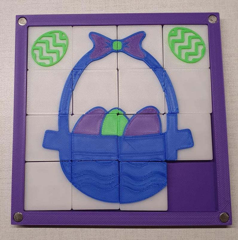Game of 15 - easter egg basket edition!