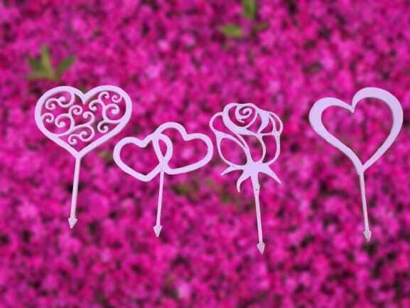 Valentine's Set Cupcake Toppers Commercial Use