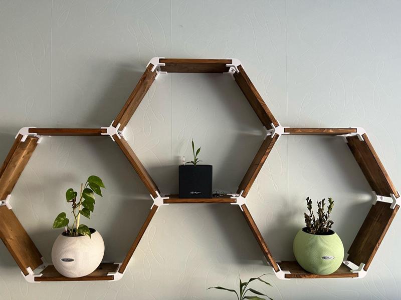 DIY Wooden Board Joint Connector Shelf Furniture