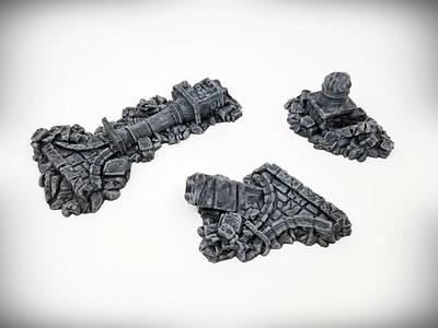 Rubble Piles Bundle - Ruined Columns - Ancient Ruins