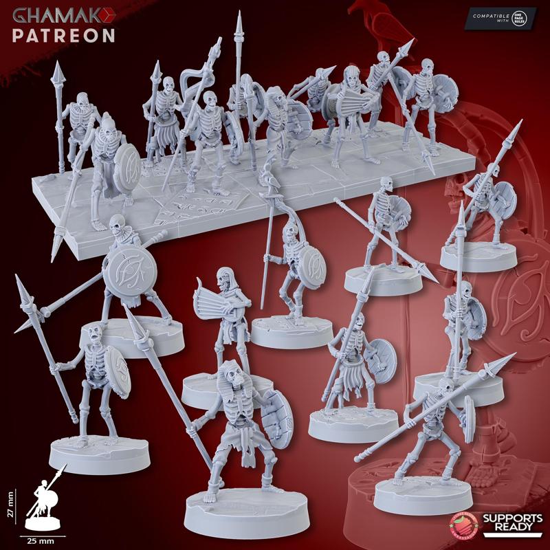 Sand Skeletons (Spearmen)
