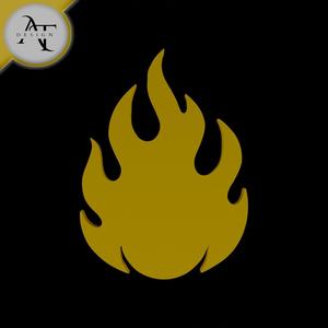 Simple Flame Symbol - 2D Art