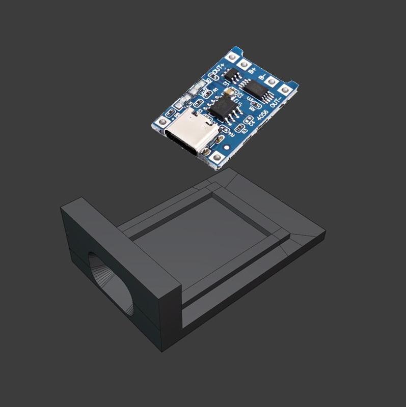 Type-C USB 5V 1A 18650 TP4056 Lithium Battery Charger Holder