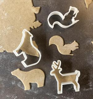 Christmas animals cookie cutters