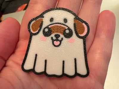 Cute Ghost Dog Magnet