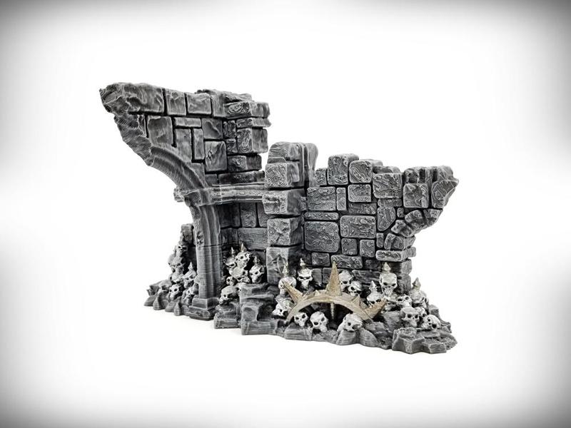Grand Arch - Half Arch Doorway: Ancient Ruins GRIMDARK Terrain Set