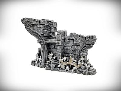 Grand Arch - Half Arch Doorway: Ancient Ruins GRIMDARK Terrain Set