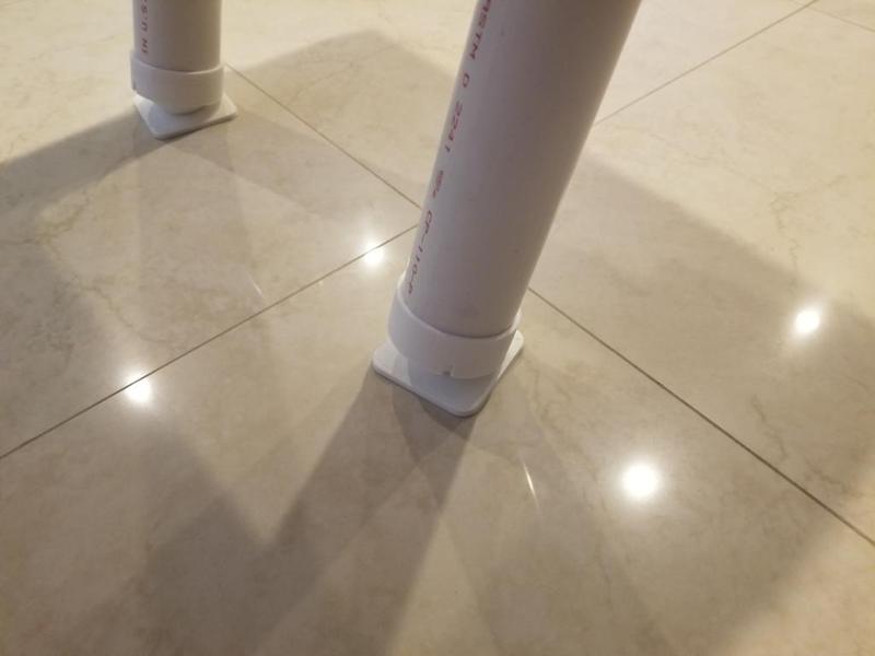 Articulating foot for PVC Pipe