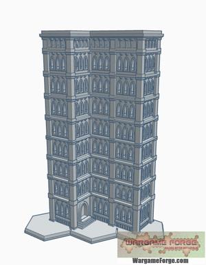 Gothic Building 51 with Hex Base GHB051