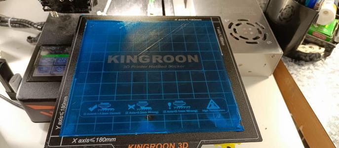Тест кривизны стола Kingroon KP3S