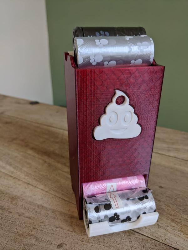 Dog's poo bags rolls stand