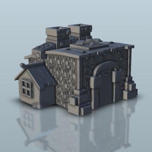 Fantasy city Hall - Medieval scenery terrain wargame