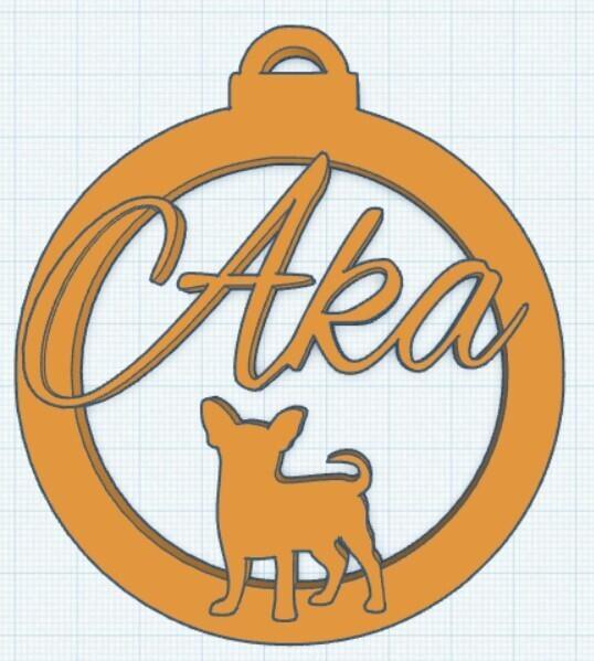 Aka Christmas tree ornament