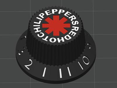 RED HOT CHILI PEPPER guitar knob - knob_tone