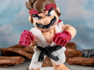 Mario x Ryu Mashup; Nostalgic 3D