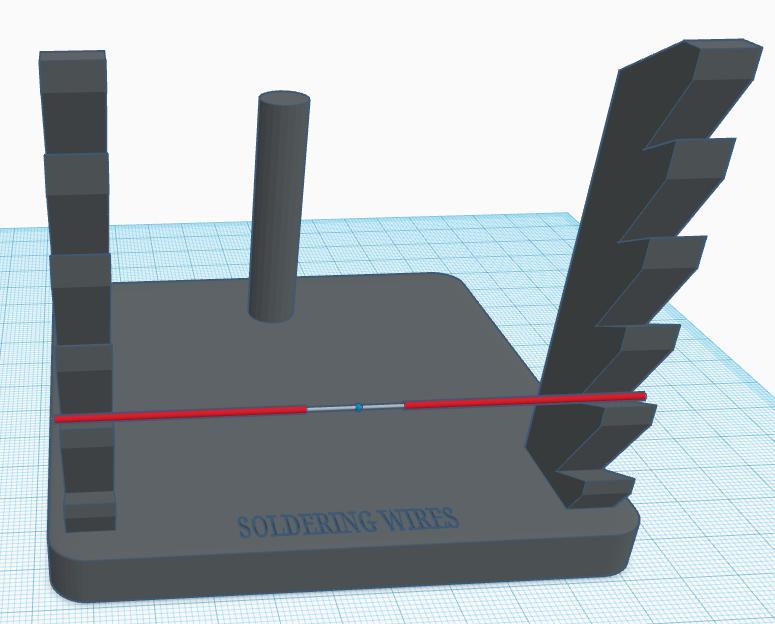 Support to solder wires