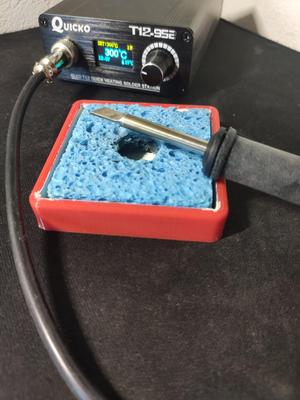 Soldering sponge bin
