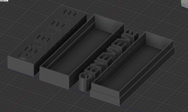 Name puzzle with Lid