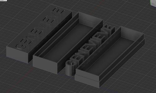 Name puzzle with Lid