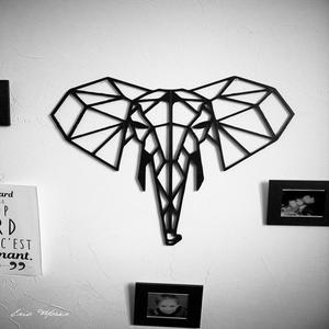 Elephant Wall Sculpture 2D