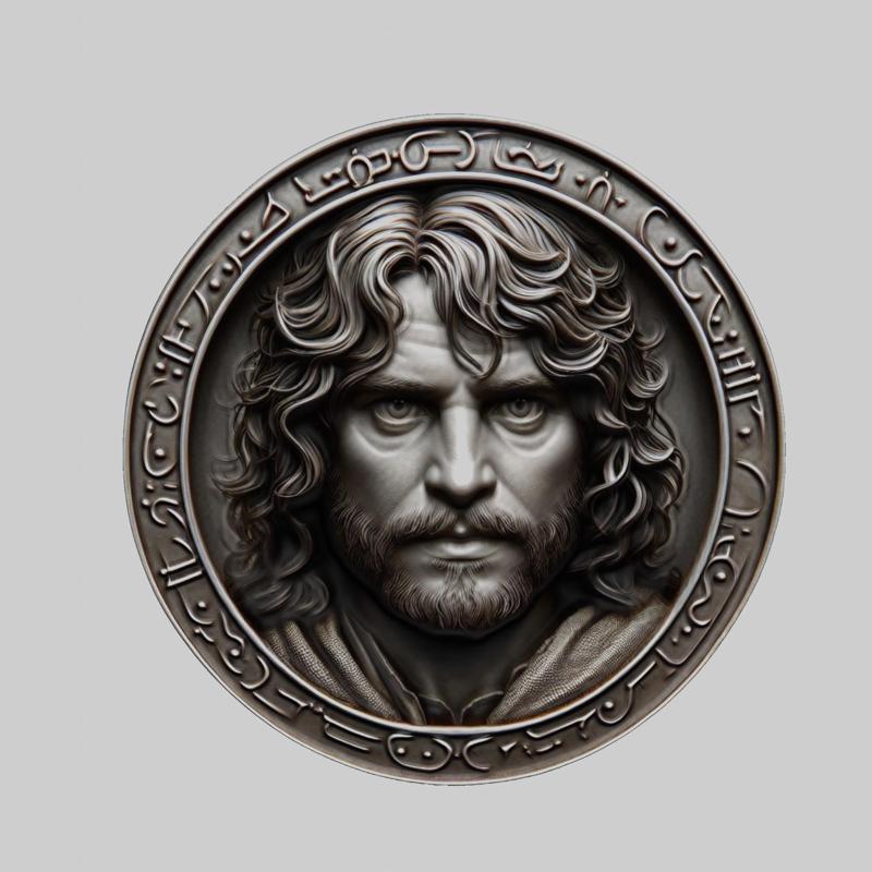 Samwise Gamgee Lord of Rings Medallion for CNC Router Laser & 3D Printer