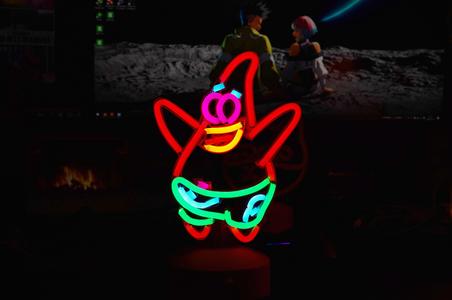 Patrick Star Neon Lights